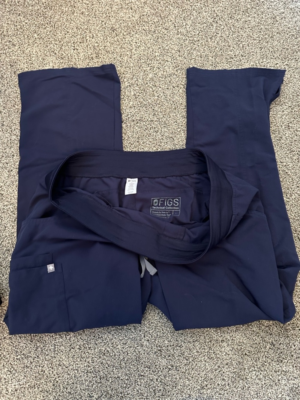 Figs Women's Navy Drawstring Jogger Pants